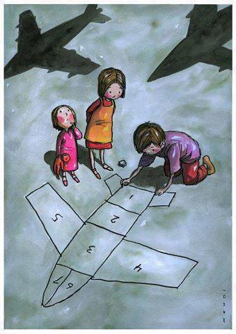 Syria - Cartoon - Hopscotch