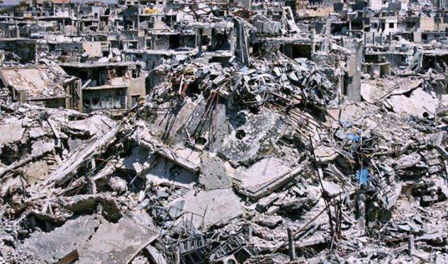 Syria - Destruction - Homs 1-8-2013