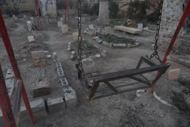 Syria - Children - Playground turned cemetary - Shamcy Alghazzy - 2-2-2013