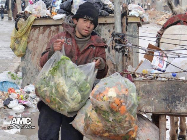 Syria - Children - Garbage