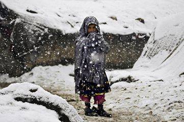 Syria - Refugees - Child in Snow